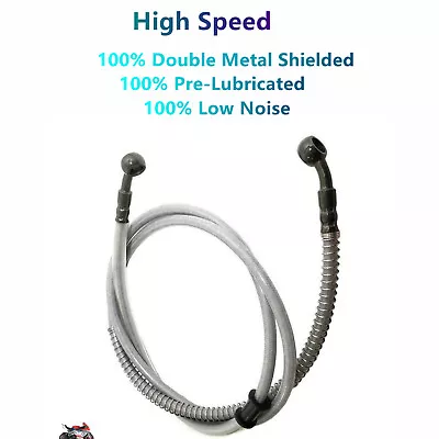 38  Black Master Cylinder Front Rear Brake Line Hose Dirt Pit ATV Quad Bike • $9.84