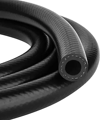 10 Feet NBR Fuel Line Hose Black Nylon Steel Oil Gas Fuel Line Hose 1/2 Inch-New • $24.65