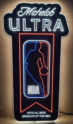 NEW Michelob Ultra Beer NBA Basketball Sponsor LED Bar Sign Light • $259