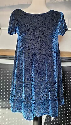 Women's MINKPINK Velvet Short Pullover Dress With Short Sleeves Size S • £5