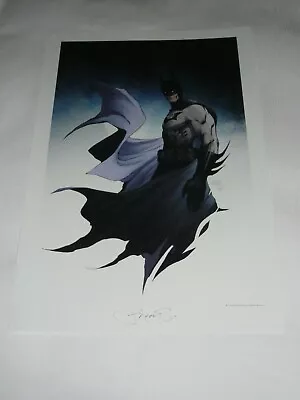 New Batman Art Print By Michael Turner Sign By Peter Steigerwald 13x19 • $79.99