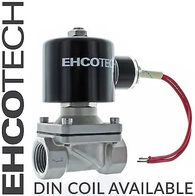 1/2  NPT 24V DC Solenoid Valve 24-Volt VITON STAINLESS STEEL NC • $49.15