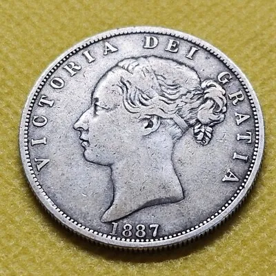 £99 • Buy 1887 Halfcrown Young Head Victoria British Silver Coin 