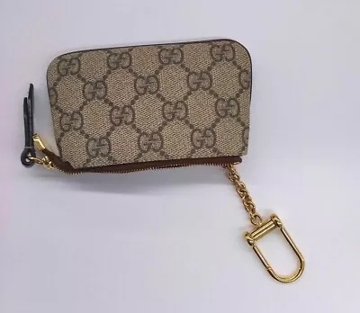 GUCCI GG Supreme Key Pouch Wallet Case Card Holder Key Chain Coin Purse From Jp • $280