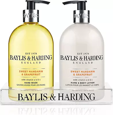 £6.92 • Buy Baylis & Harding Sweet Mandarin & Grapefruit Hand Wash And Lotion Set - Vegan