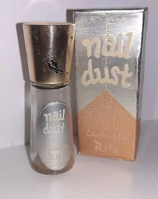 Charles Of The Ritz Nail Polish Dust Vintage 50s Box And Empty Bottle GOLD • $8