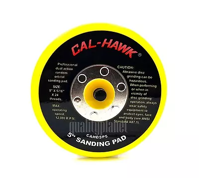 5” Vinyl Face PSA Soft Sanding Backing Pad 24 Thread Mounts For DA Sanders • $8.35