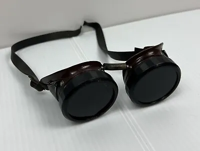 Vintage Safety Welding Goggles Welsh Steampunk Glasses U.S.A • $139.98