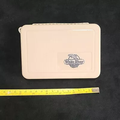  WHITE RIVER FLY FISHING FLY BOX  Foam Internal FLY Holders Nice  Box  Pre-owned • $14.99