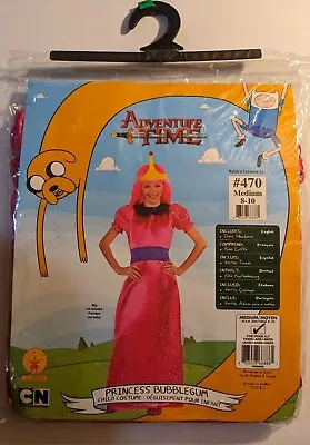 $36.99 • Buy NEW - Adventure Time PRINCESS BUBBLEGUM Costume Pink Size MEDIUM 8-10