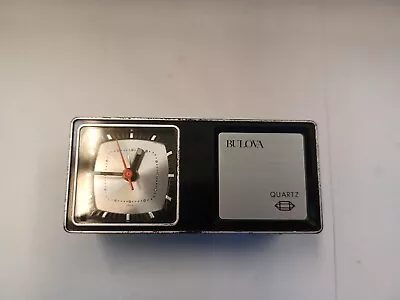 Vintage Bulova Quartz Alarm Clock. Working • $17.10