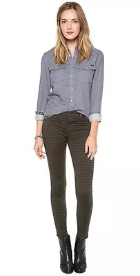 New J Brand Jeans $187  485 Prism Jacquard Super Skinny In Mica Sz 26 • $29.99