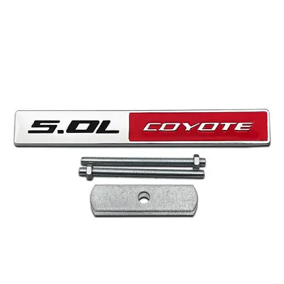 Chrome Metal Front 5.0L Coyote Car Grille Emblem Logo 5.0 GT Sport Grill Badge • $16.91