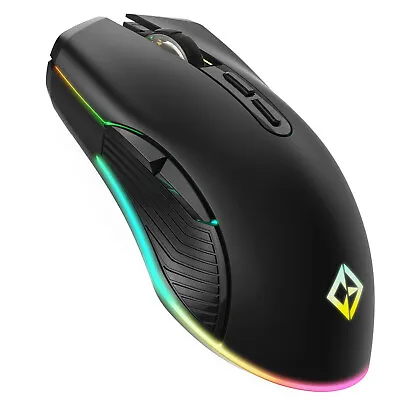 £12.95 • Buy Rechargeable Wireless Mouse RGB LED USB Bluetooth Gaming Mice Laptop PC Mac UK