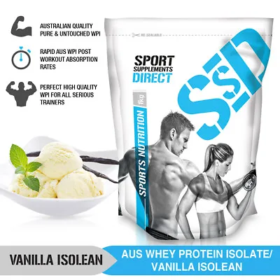 4kg Natural Vanilla  Whey Protein Isolate - Vanilla Australian Wpi 4 X 1kg • $156.74