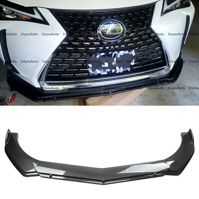 For Lexus LS460 LS500 Universal Front Bumper Lip Spoiler Splitter Carbon Fiber • $61.75