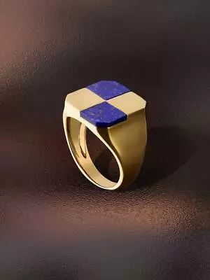 Blue Lapis Lazuli Ring 925 Sterling Silver Ring For Men's Gift For Boyfriend • $58.90