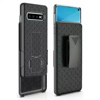 Samsung Galaxy S10 - Case Combo Swivel Belt Clip Holster Cover W Kickstand X3i • $16.14