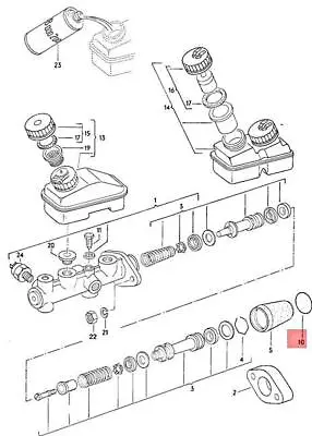 Genuine Gasket Between Brake Servo Andbrake Tandem Master Cylinder Lhd 357611243 • $17.14