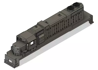 N Scale SD38-2 Non Dynamic Locomotive Shell • $25