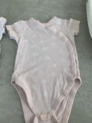 £3 • Buy Baby Girl Toddler George Pink Rainbow Vests Pack Of 2 Age 18-24M