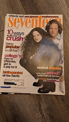 Vintage Seventeen Magazine November 1997 Lydia Hull Matt King • $12.98