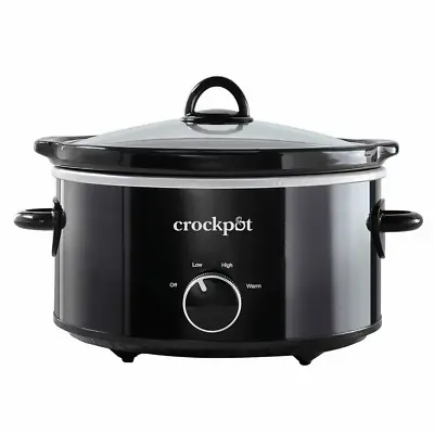 Crock-Pot 4 Quart Manual Slow Cooker Black • $26.85