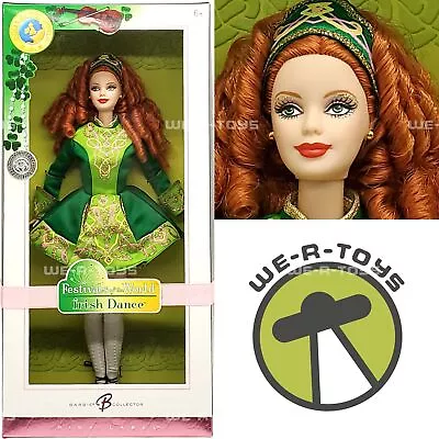 Irish Dance Barbie Doll Festivals Of The World DotW Pink Label Mattel K7920 • $119.95