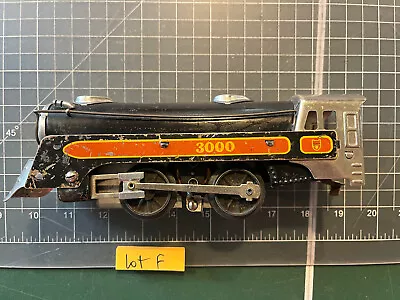 Marx Train Canadian Pacific CHROME BLACK 3000 Locomotive Engine RUNS Lot F • $54.95