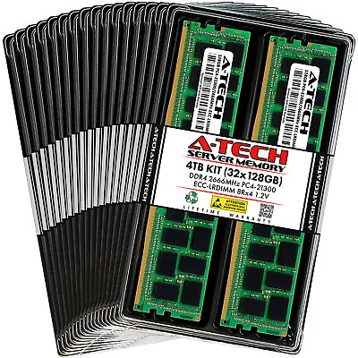 4TB 32x 128GB PC4-2666 LRDIMM QNAP TDS-h2489FU-4314-512G Memory RAM • $31999.99