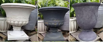 £0.99 • Buy Large Quality Garden Urn Planter Slate Stone Effect Plastic Plant Pot Garden One