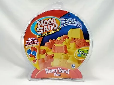 Moon Sand Barn Yard Fun 5 Molds Cow Pig Barn Tool Mat 1/2 Lb Sand New NOS 2006 • $23.99