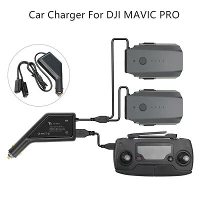 $35.21 • Buy Intelligent Car Charger Adapter 3In1 Battery Charger For DJI Mavic Pro Drone ✧