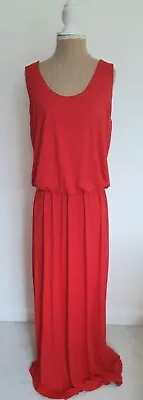 Kaleidoscope Ladies Red Elasticated Waist Vest Dress Size 10 NEW • £21.99