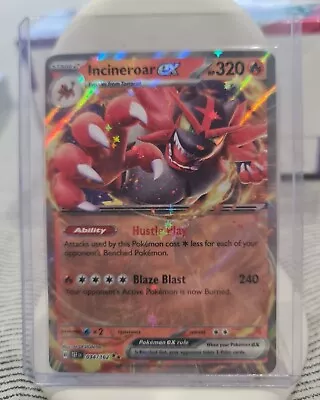 Incineroar Ex - 034/162 Temporal Forces Ultra Rare 34/162 Pokemon Card • $4