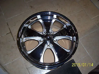 Qasis 20x8.5  B-1 Chrome Rim Hot Rod 5 Spoke Truck 5 Lug Big Bolt GM Chevy 5x5  • $325