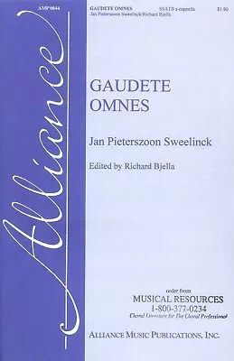 Gaudete Omnes Sheet Music SSATB A Cappella 2011 Sweelinck Bjella • $8.50