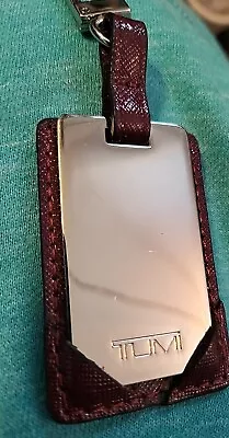 TUMI Leather / Metal Key Chain Purse Fob. • $33