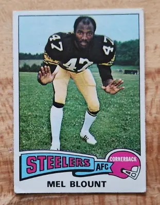 1975 Topps Football #12 Mel Blount ROOKIE Card Pittsburgh Steelers HOF EX • $19.95
