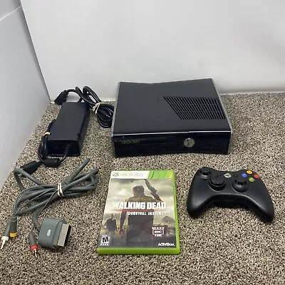 Xbox 360 S Slim Console Bundle Lot With Game Tested NO HARD DRIVE READ • $100