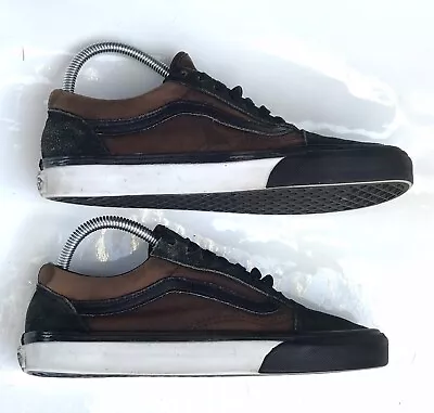VANS Old School Casual Shoes Women US 8.5 Men US 7 - Black/ Brown • $29