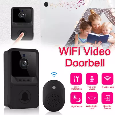 Wireless Doorbell Phone Video Door Bell Ring WiFi Smart Intercom Security Camera • $22.99