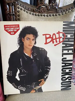 Michael Jackson BAD Epic Vinyl LP EPC-450290 1987 Quincy Jones MJJ Records • $260