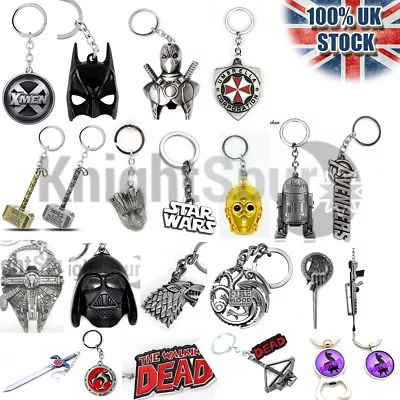 High Quality Key Rings Chains Marvel Star Wars Venom Dead Pool Stranger Things  • £3.99