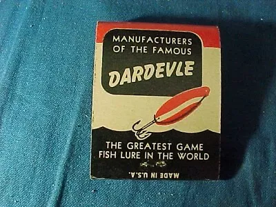 1940s DARDEVLE FISHING LURE  Advertising MATCHBOOK Lou Eppinger Co • $12.50