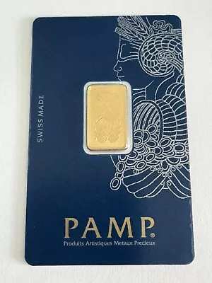 5 Gram Gold Bar - PAMP Suisse - Fortuna - 999.9 Fine In Sealed Assay • $400