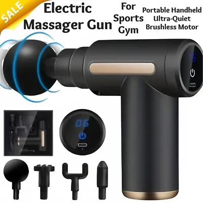 Massage Gun Magic Wand Massager Deep Percussion Muscle Tissue Therapy Waterproof • £12.89