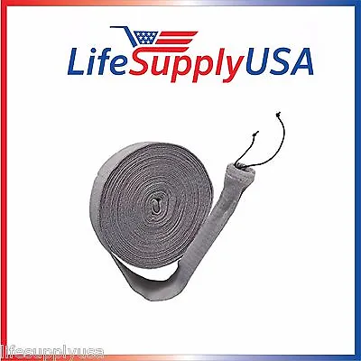 $52.31 • Buy 50ft Knitted Gray Vacuum Hose Sock Cover Soc W Application Tube (50 Feet)