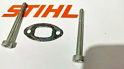 £7.98 • Buy Stihl Hs45 Petrol Hedge Trimmer , New Stihl Exhaust Gasket With The 2 Bolts
