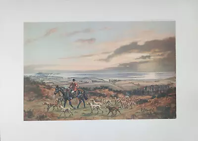 Vintage Fox Hunting Print By John King Cattistock By Sporting Gallery 1970 • $17.41